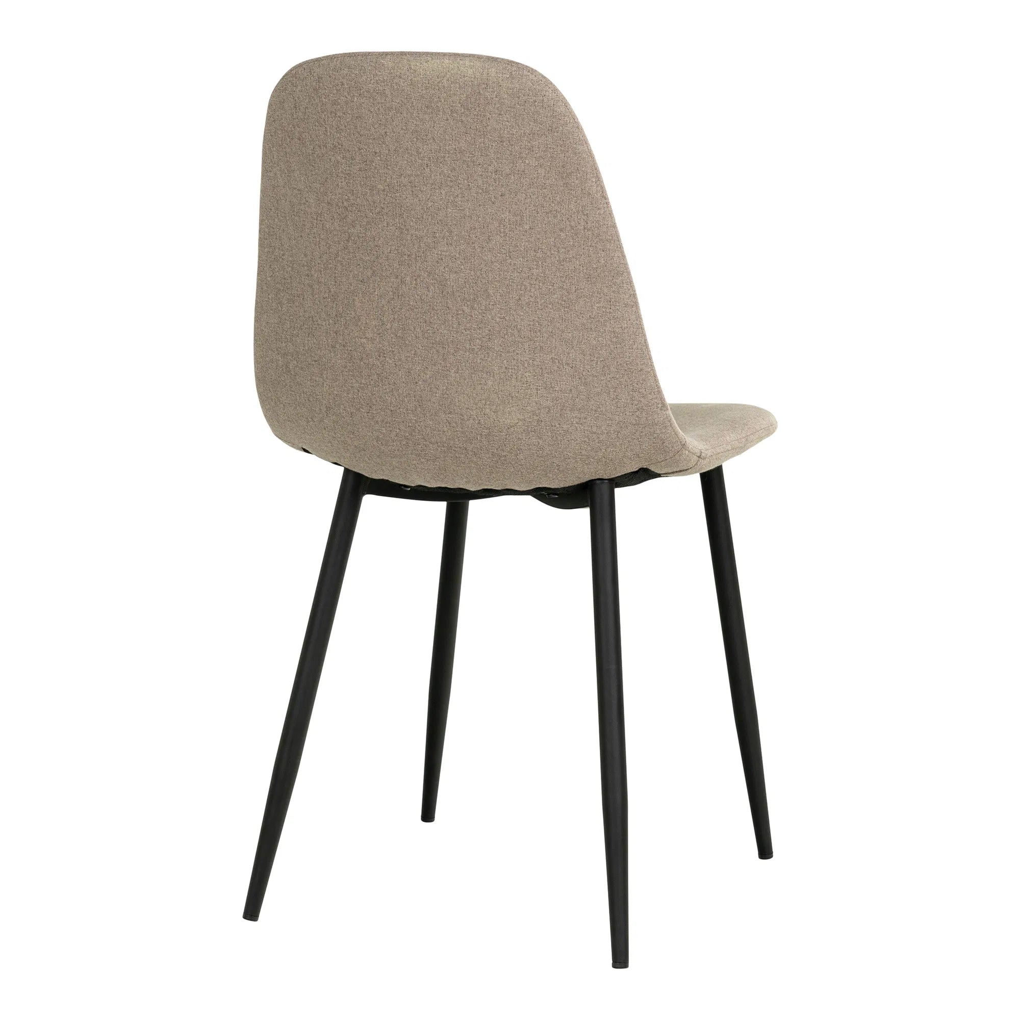 2er Set - Designer Stuhl Wien in Stoff Beige