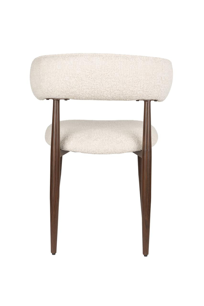 Esszimmerstuhl Stanley 2er-Set – aus Bouclé in Beige