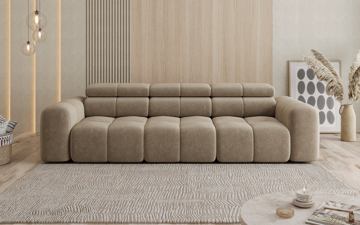 Designer Sofa 3 Sitzer Mia in Chenille