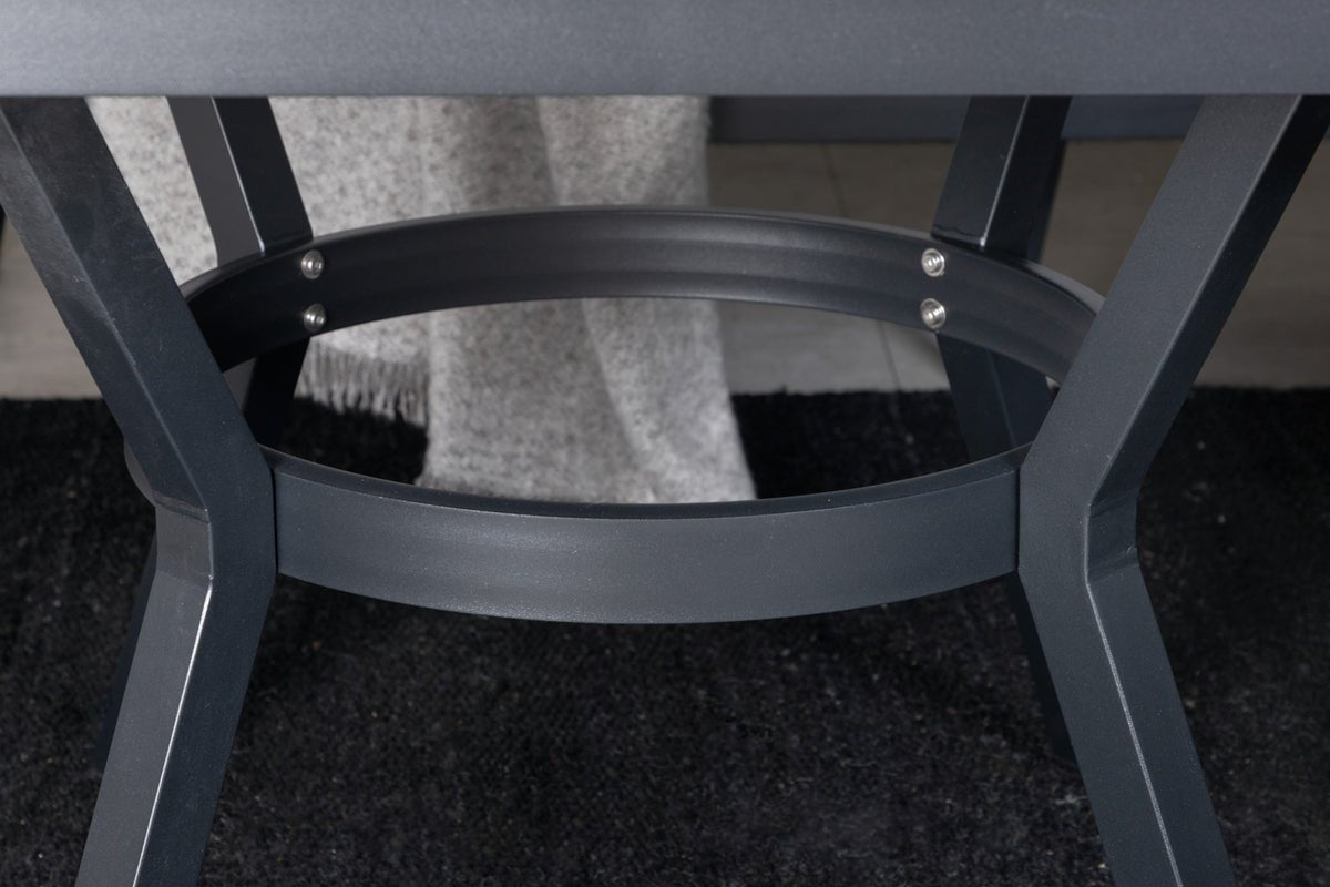 Garten Loungeset Lindsay - Wahlweise in Schwarz/Grau oder Weiß/Grau