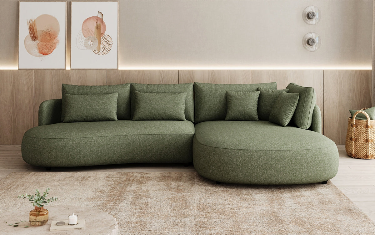 Designer Ecksofa Ando Mini in Strukturstoff