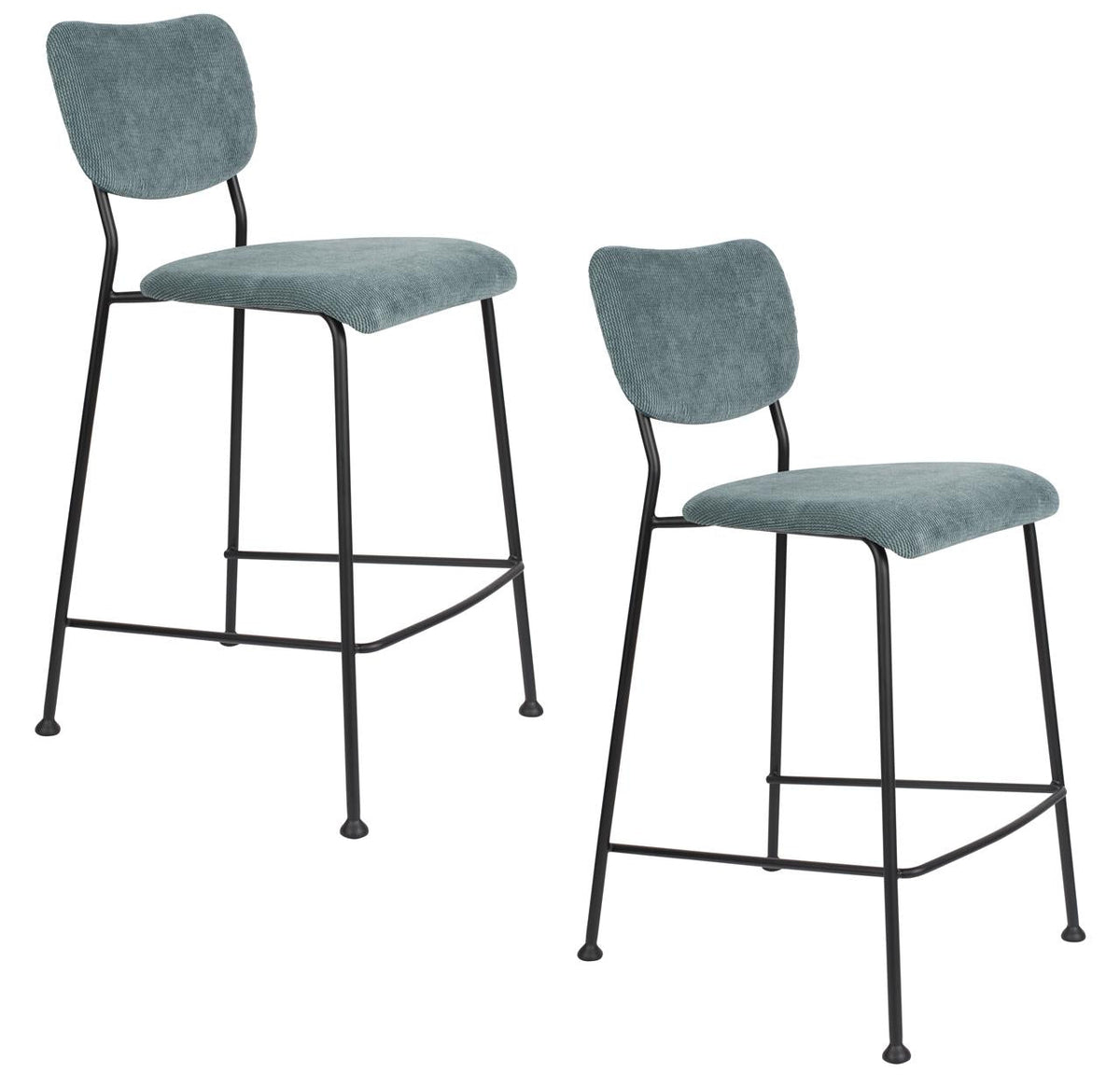 Barhocker Benson 2er-Set – aus Cord in zwei Farben