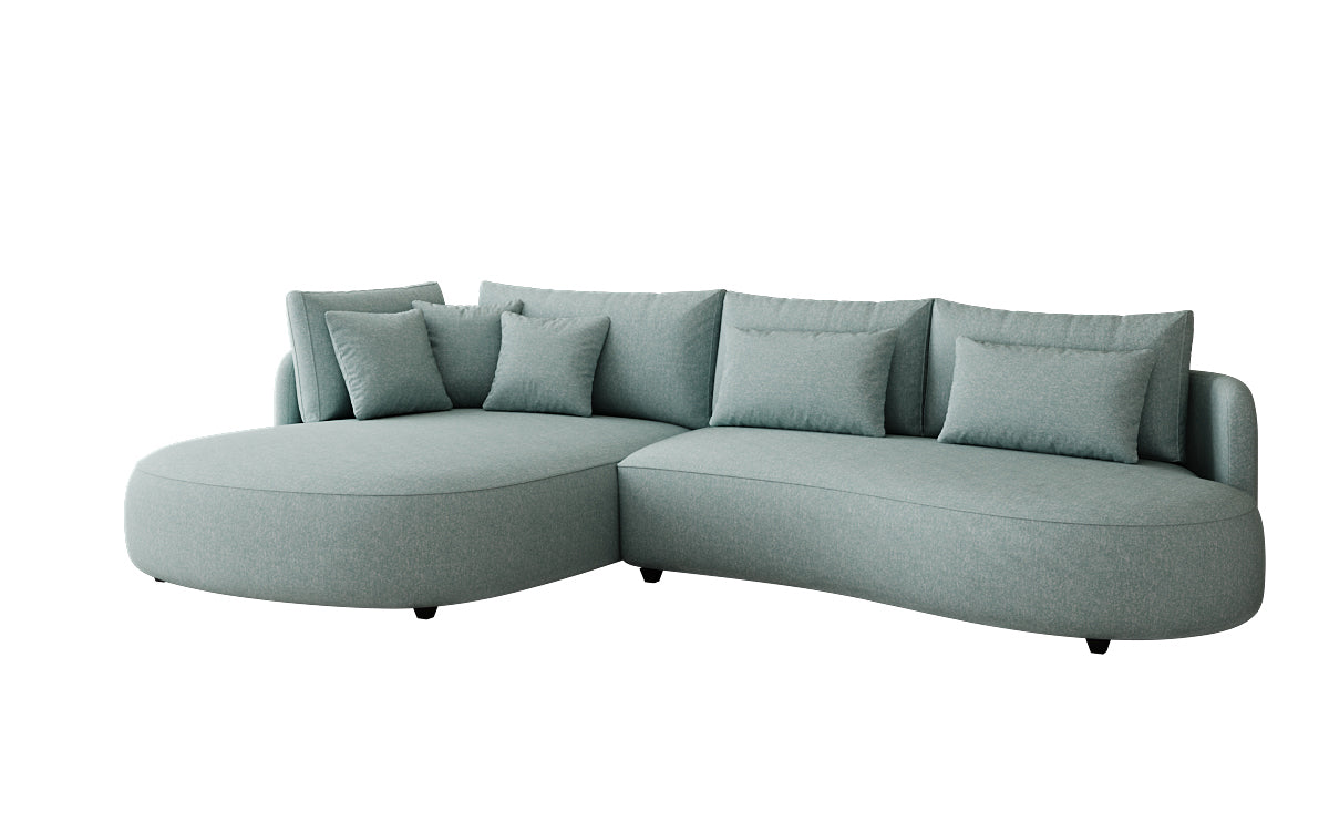 Designer Ecksofa Ando Mini in Strukturstoff