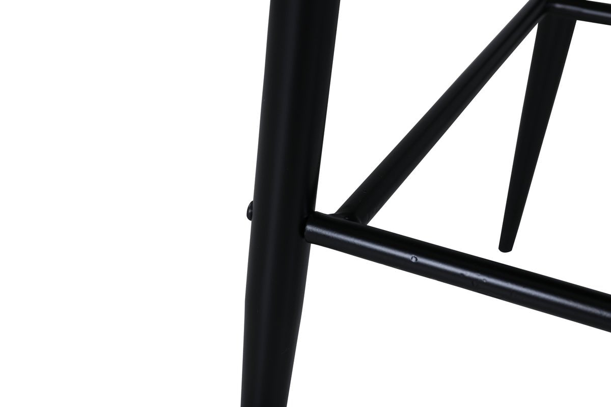 2er Set - Barhocker Leonardo in Samt Schwarz oder Beige