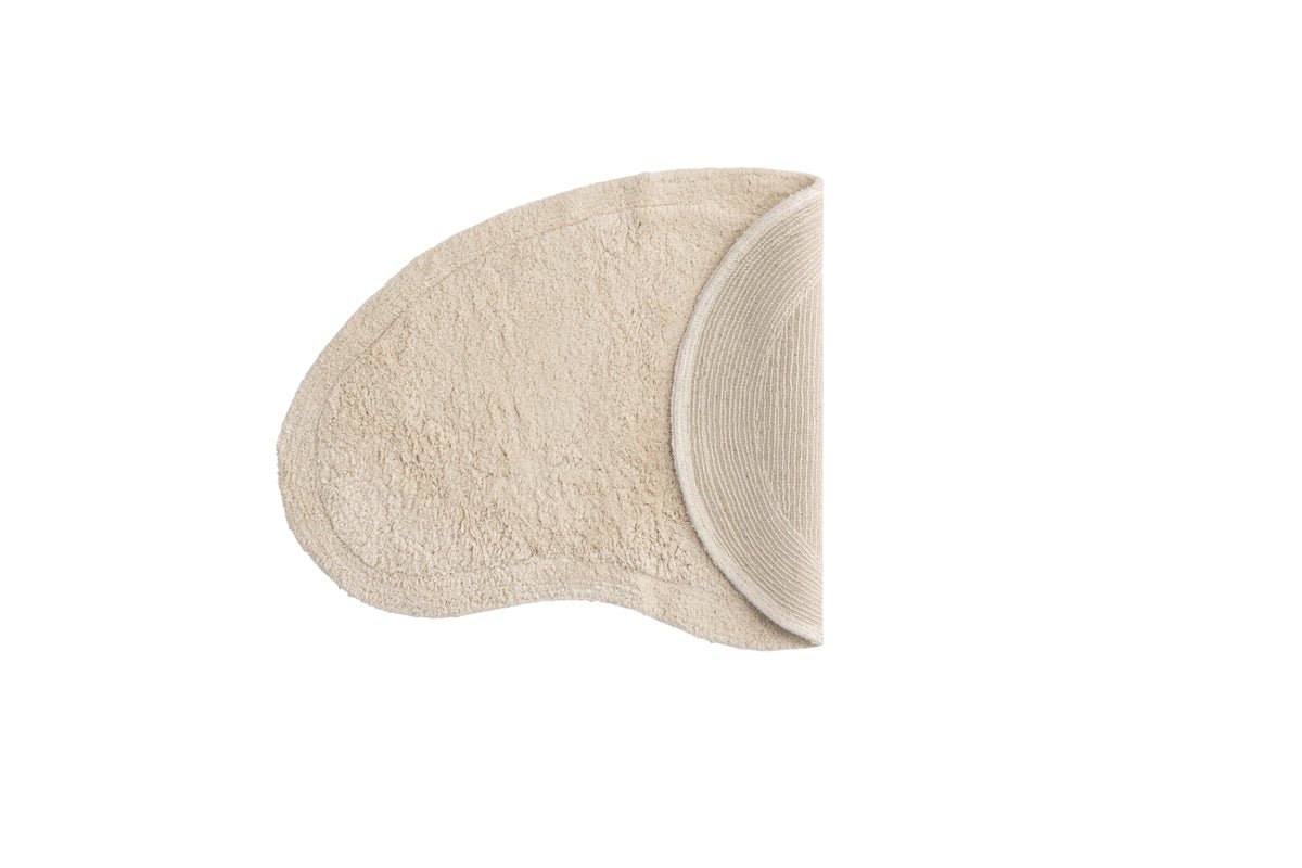 Teppich Noah – handgefertigt in Beige aus Baumwolle