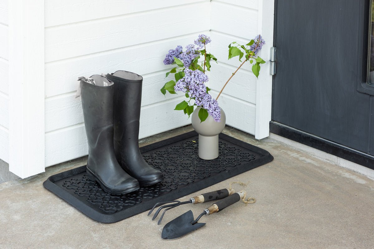 Schuhmatte Lora - in Schwarz aus Gummi