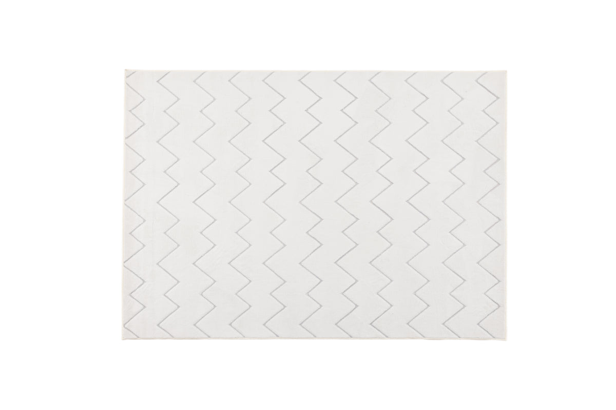 Teppich Lyra – aus Polyester in Weiß oder Braun