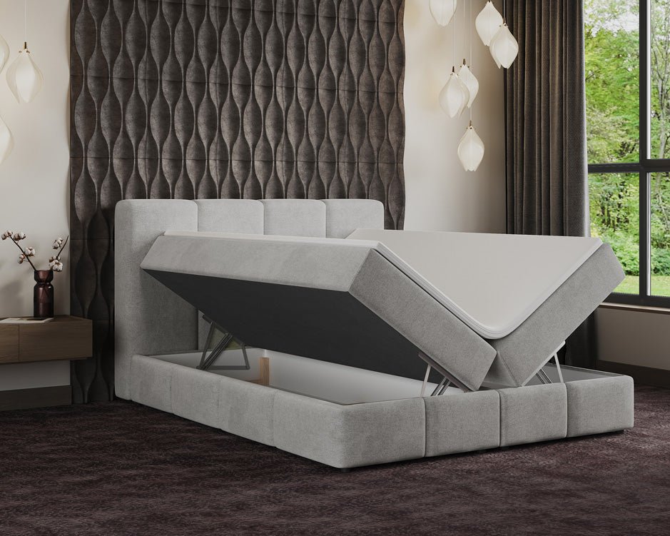 Boxspringbett Venedig Samt mit Stauraum