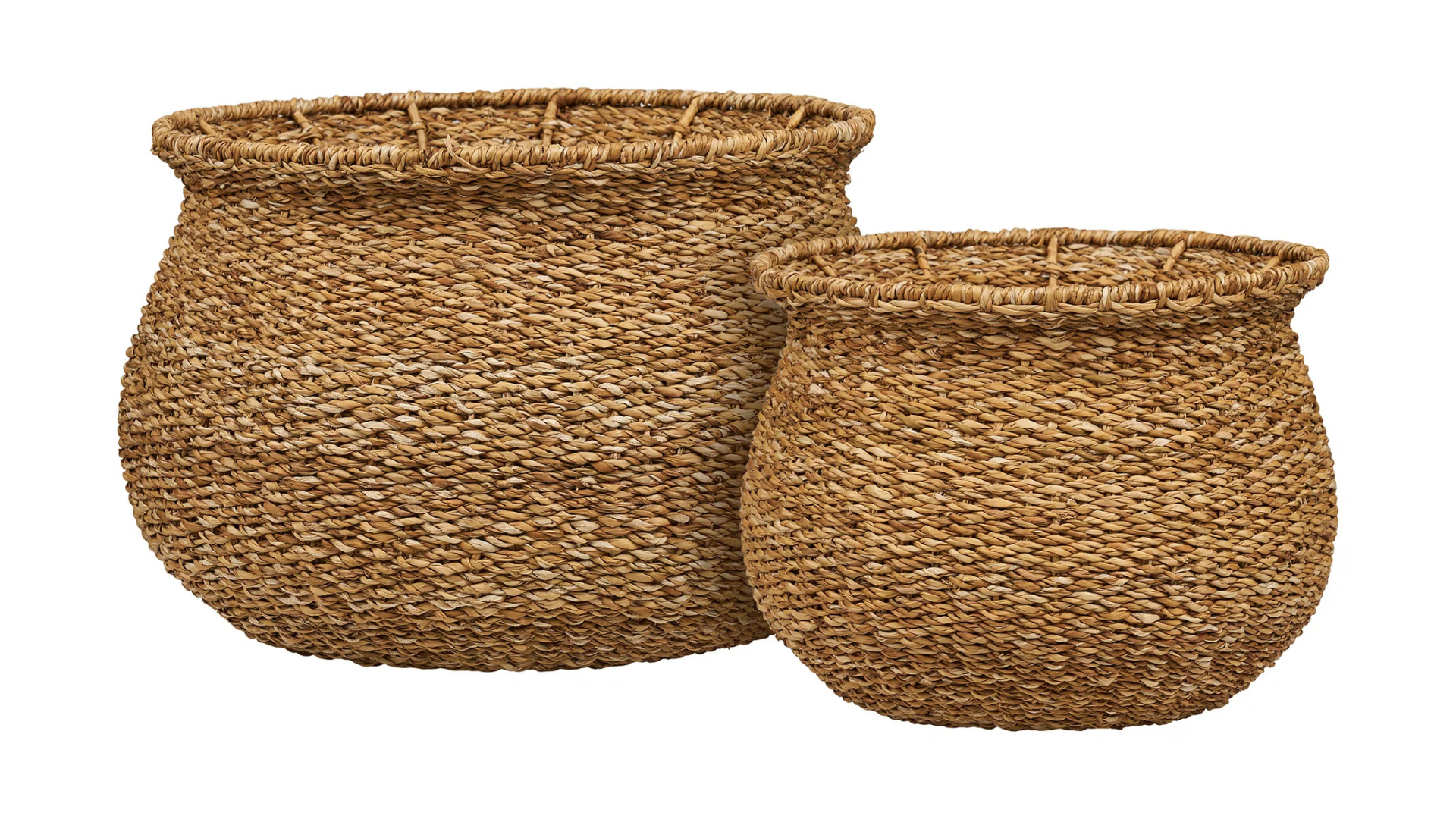 2er Set Körbe Medelin - aus Polyester und Holz