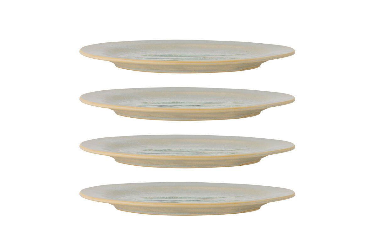 Teller Havik - aus Steingut gefertigt - Fischmotiv 4er Set