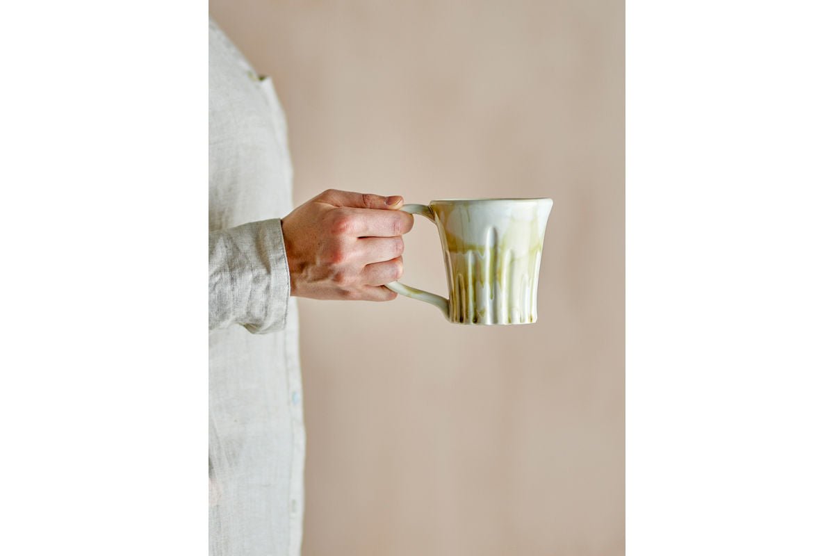 Becher-Set „Verdo“ – Grünes Steingut (4-teilig)