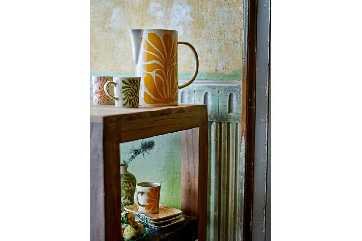 Becher-Set „Vexo“ – Blaues Steingut (3-teilig)