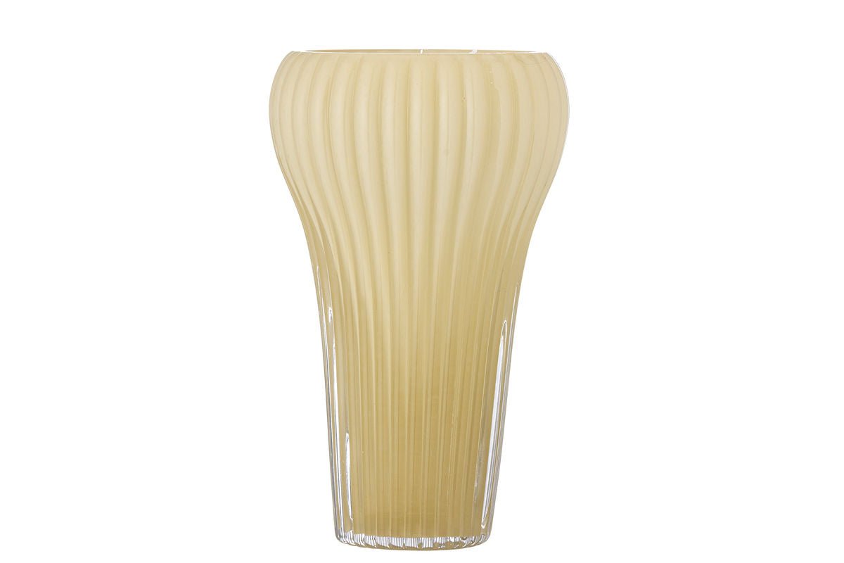 Vase „Solene“ – Gelbes Glas