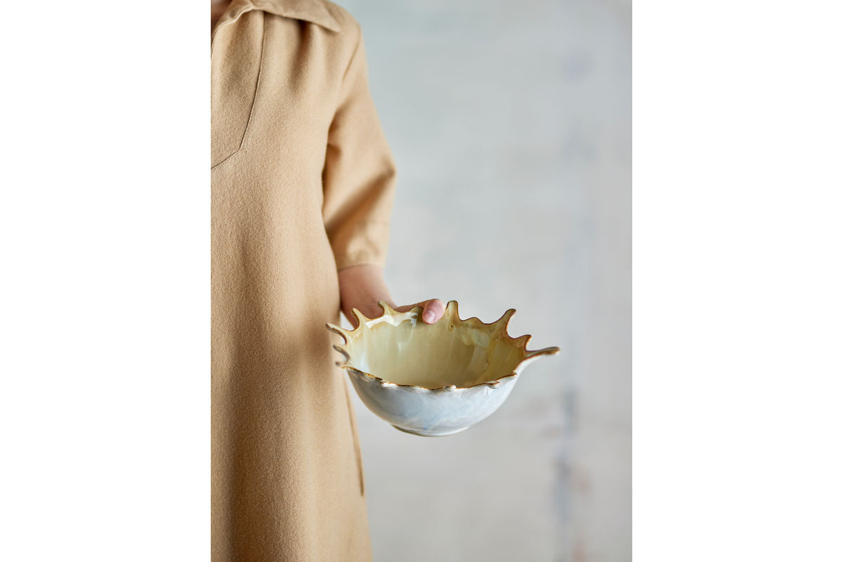 Schale Mata – Steingut mit reaktiver Glasur