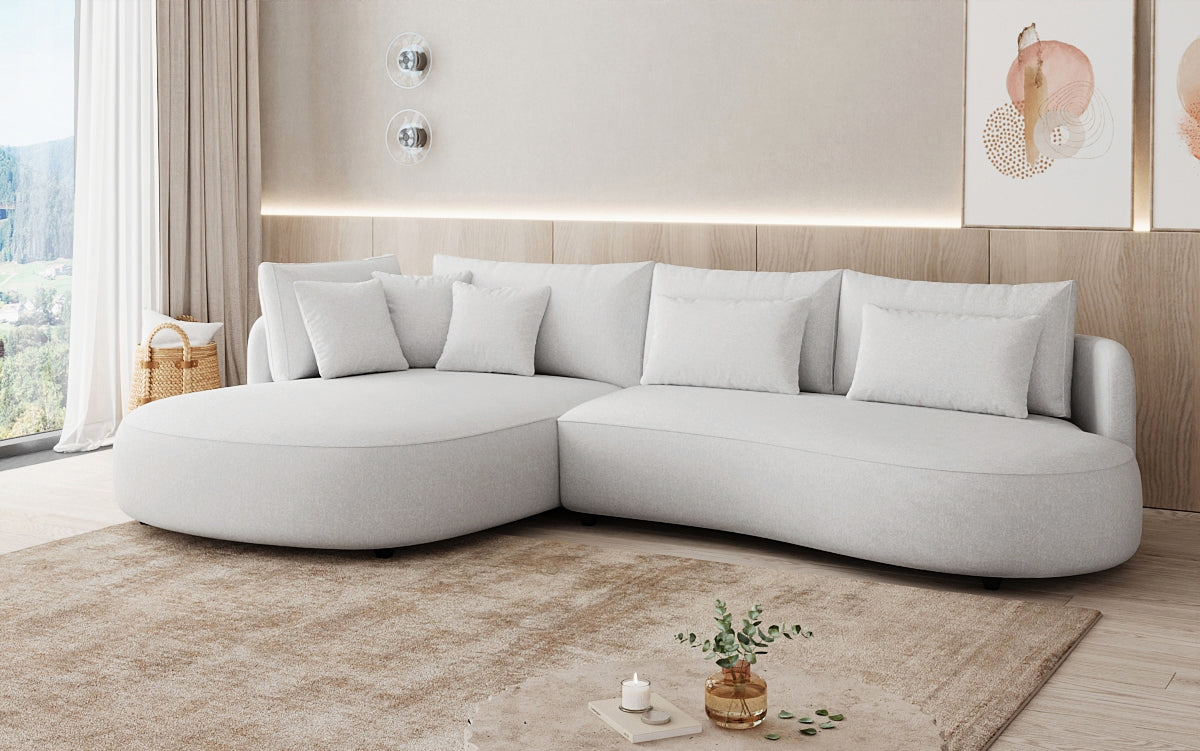 Designer Ecksofa Ando Mini in Strukturstoff