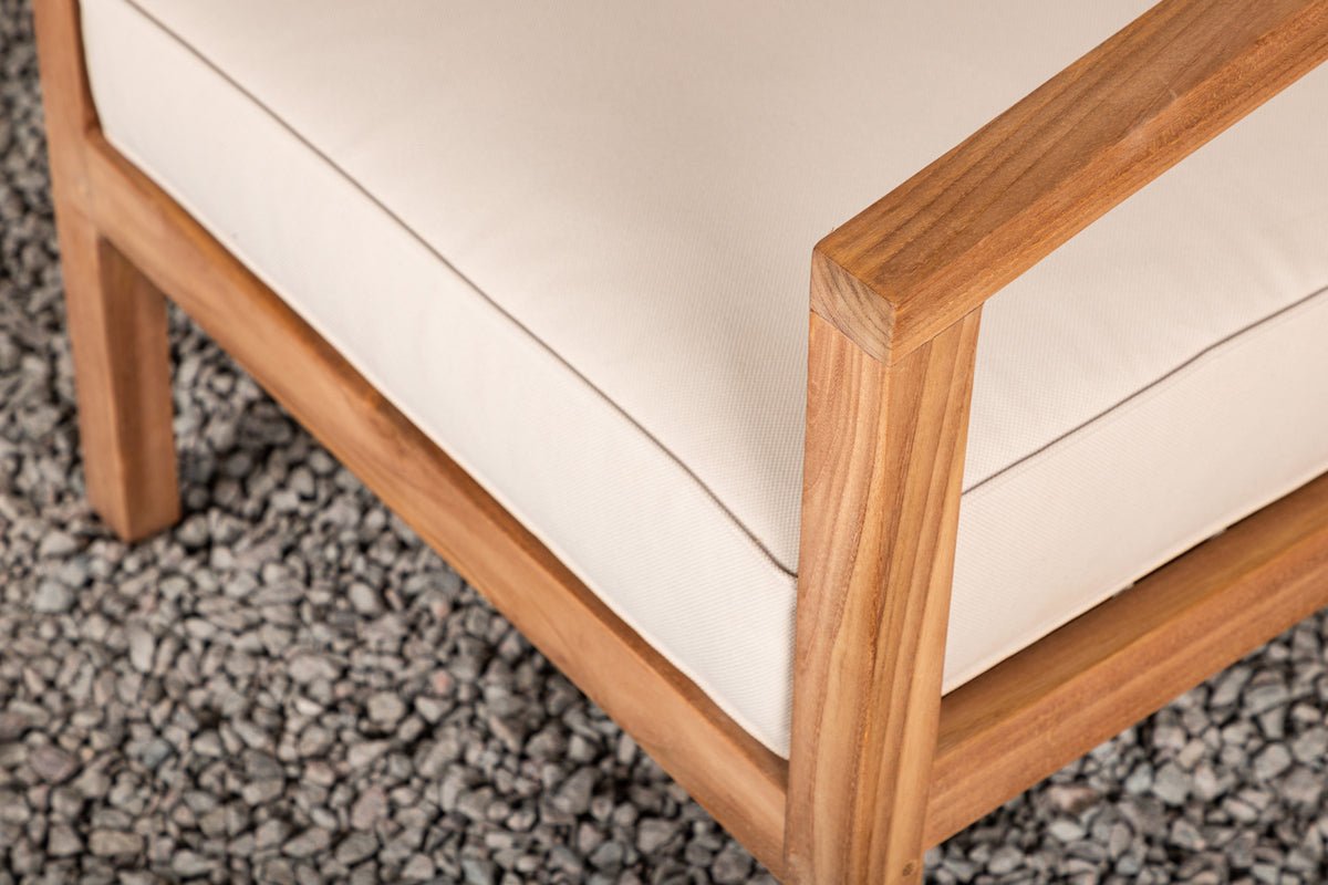 Garten Stuhlkissen Africa - aus Polyester in Beige