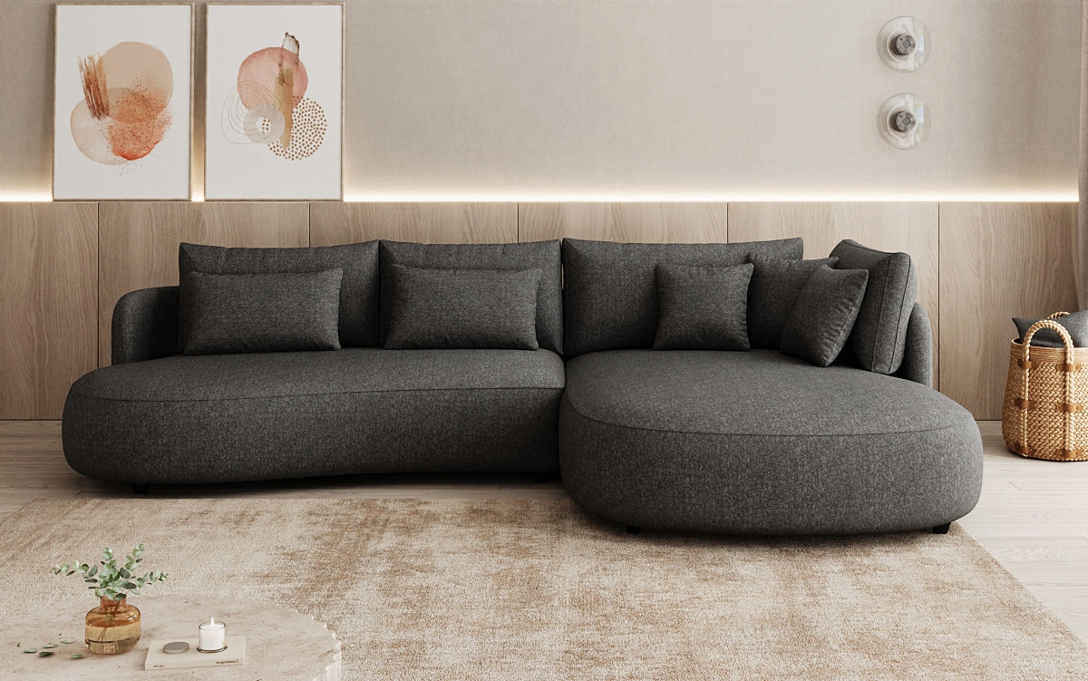 Designer Ecksofa Ando Mini in Strukturstoff