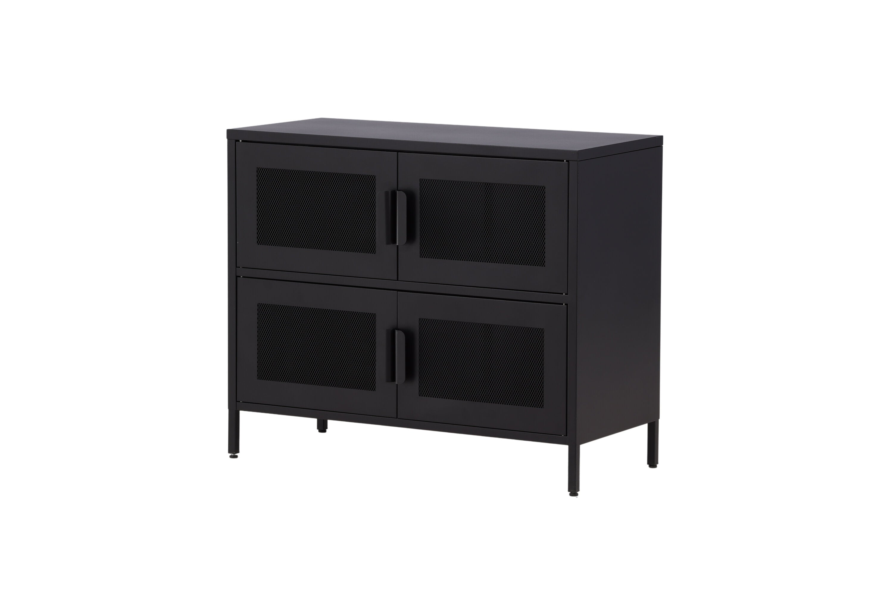 Kommode Berit – Industrial Design in Schwarz