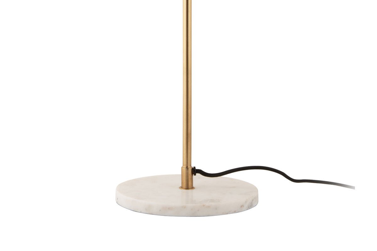 Tischlampe Vindor - Designleuchte aus Eisen mit Wellenschirm