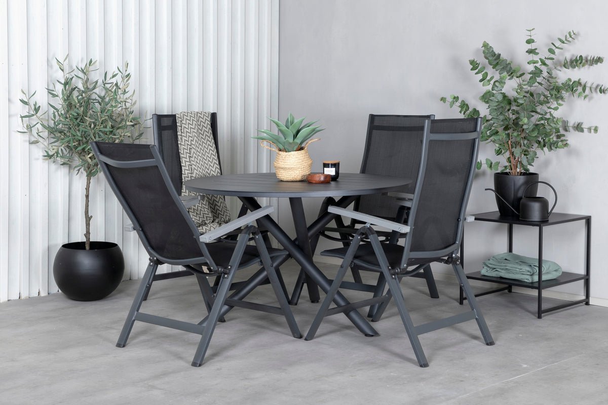2er Set - Gartenstuhl Montenegro aus Textilene/Aluminium