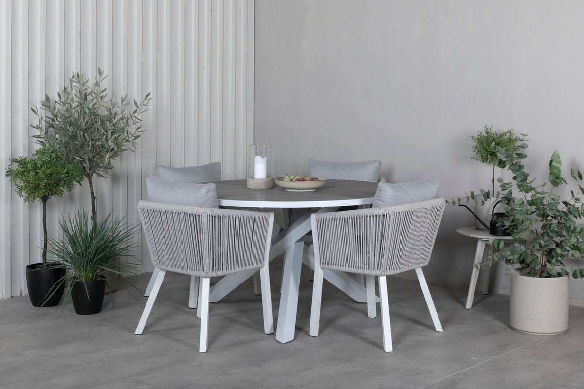 2er Set - Gartenstuhl Myria aus Metall/Polyester