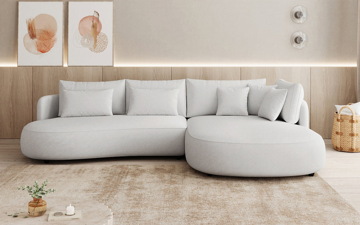Designer Ecksofa Ando Mini in Strukturstoff
