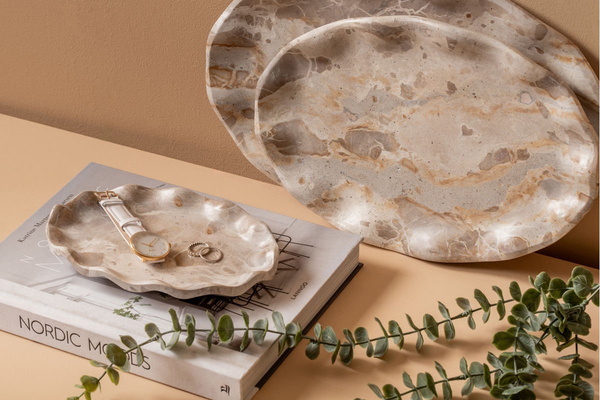 Schale Averelle – gefertigt aus Marmor / Blumenförmig