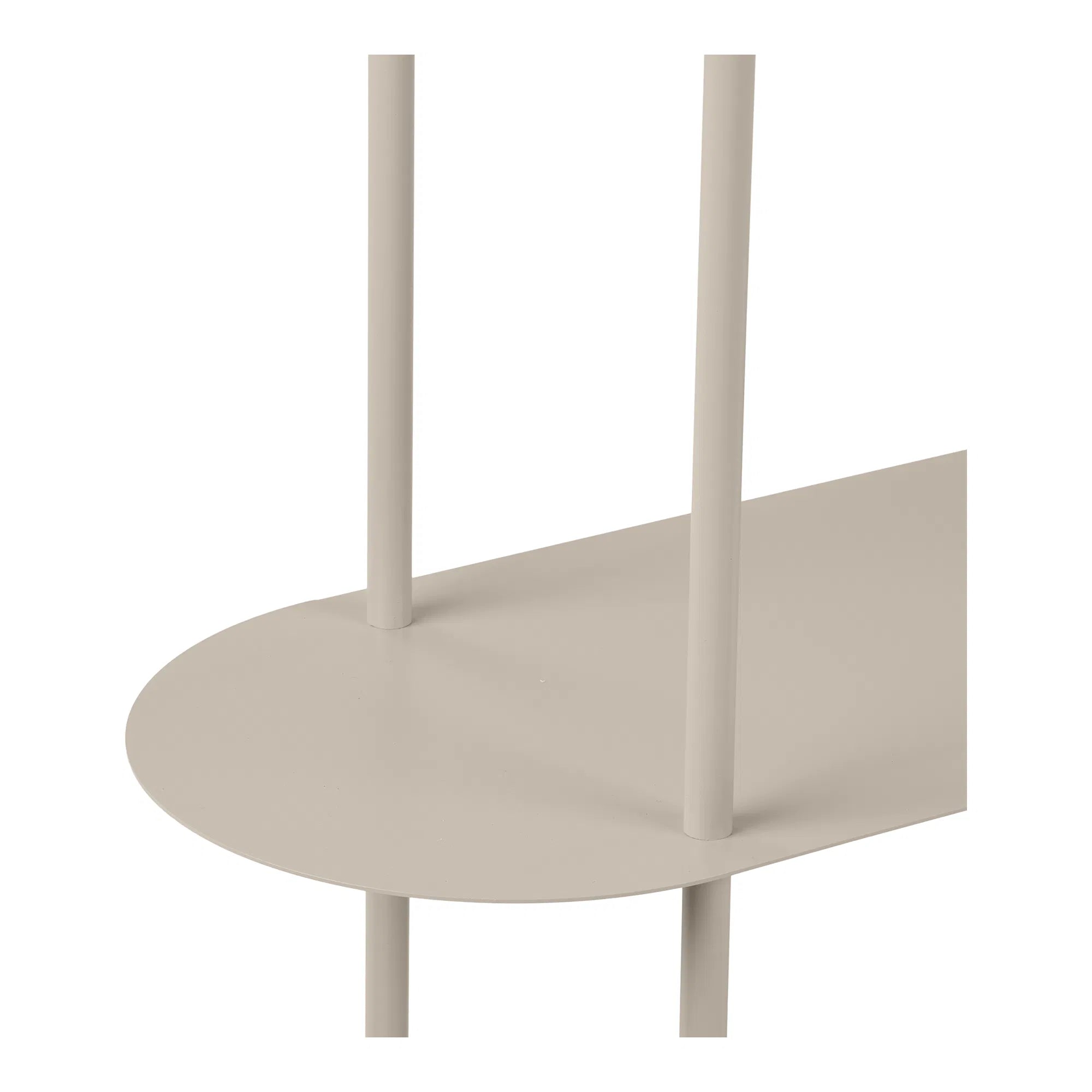 Standregal Osmira – aus Metall in Sandfarbe