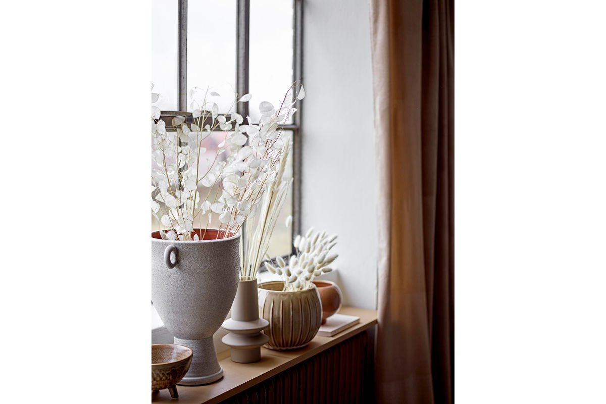 Vase "Ismar" - aus hellem Steingut