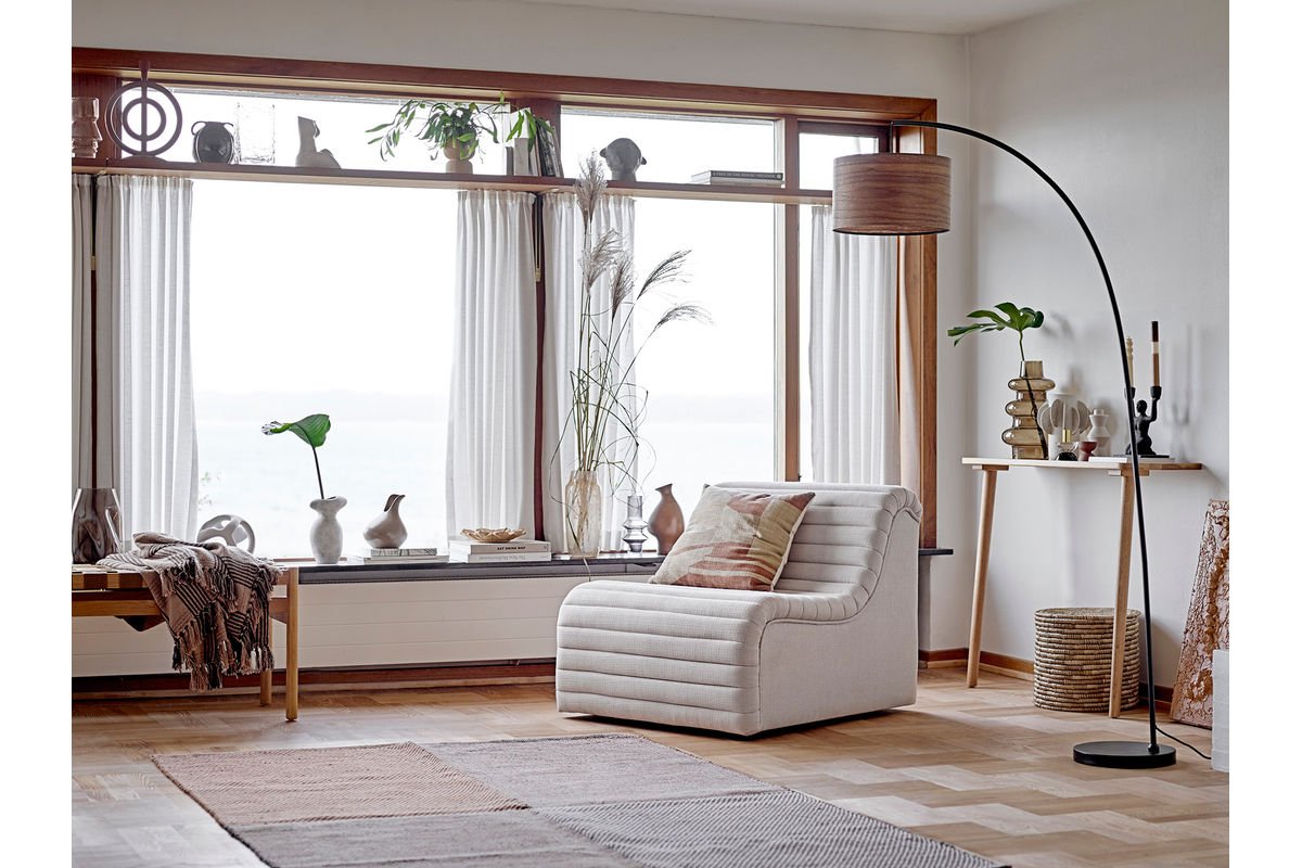 Vase "Spiruli" - braune Glasvase