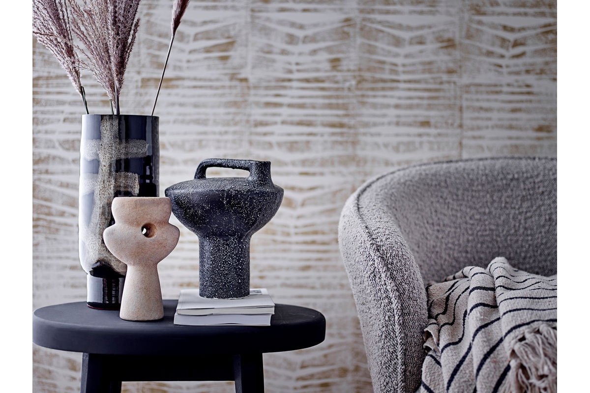 Vase "Namibia" - braune Terrakottavase