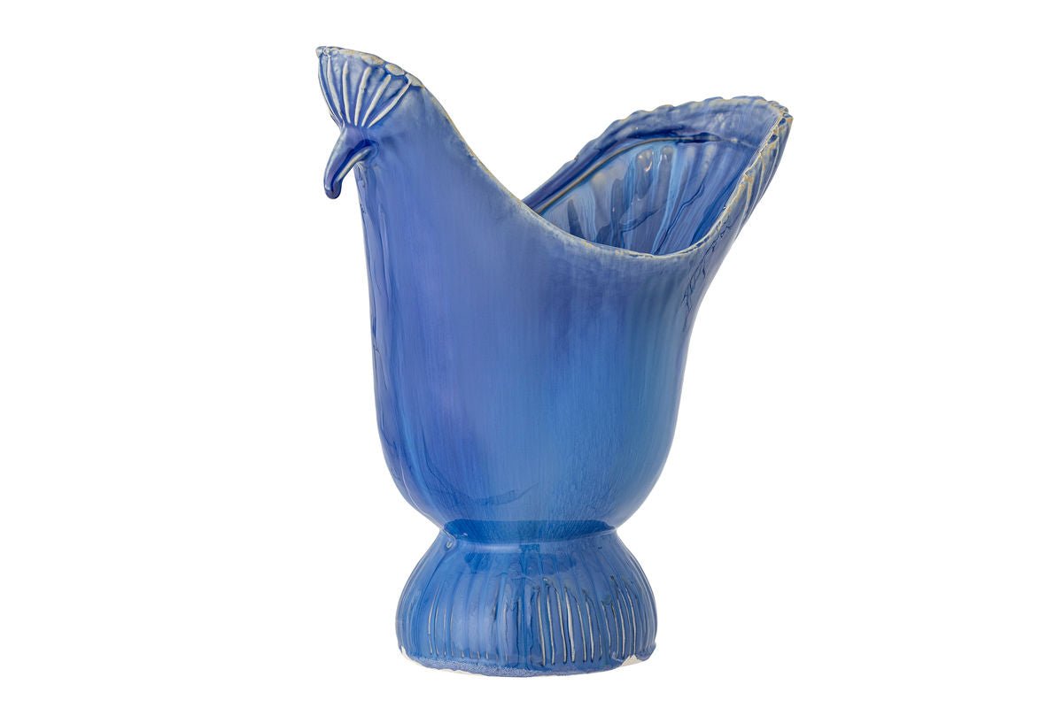 Vase „PfauPfau“ – aus Steingut