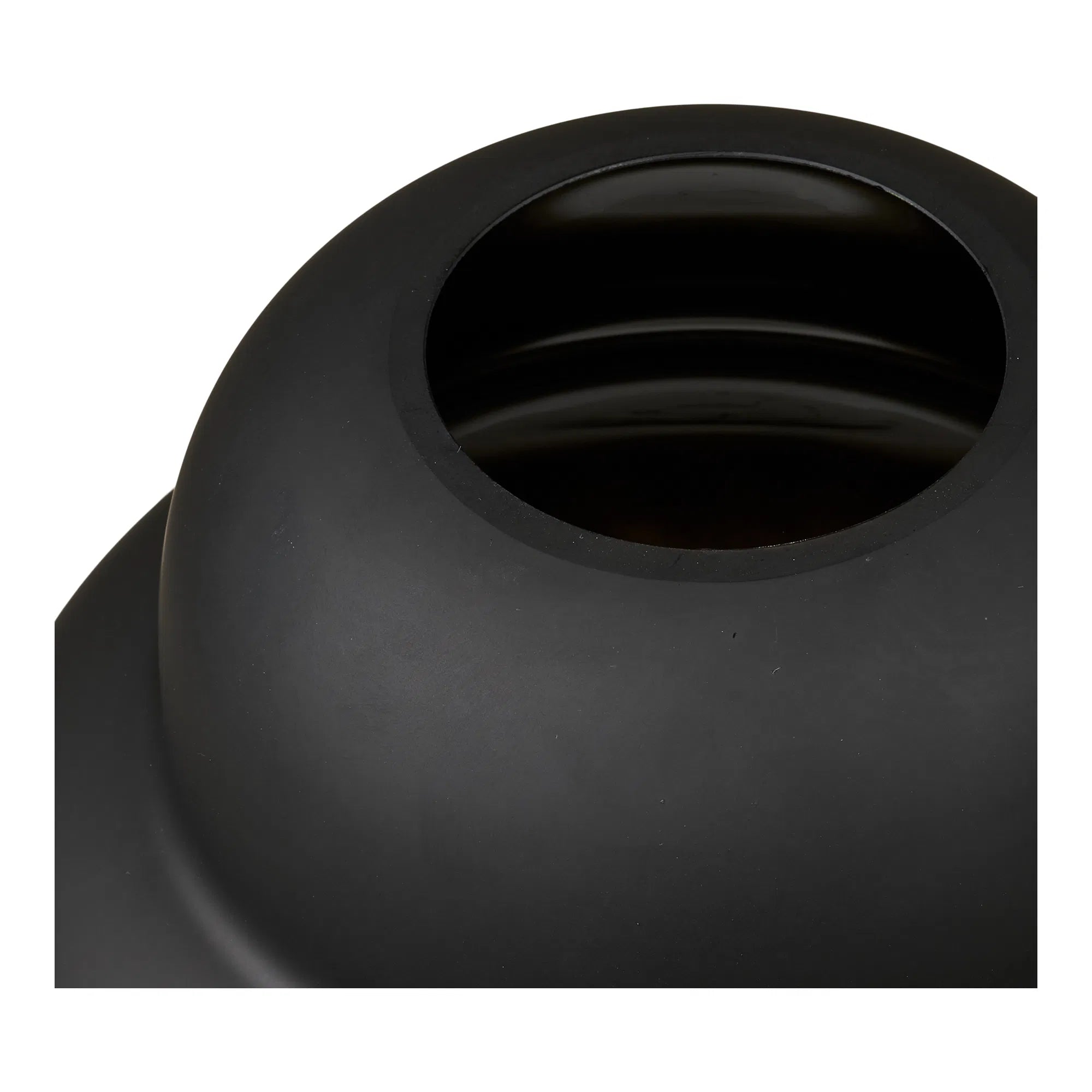 Vase Noir – Glas in skulpturaler Form