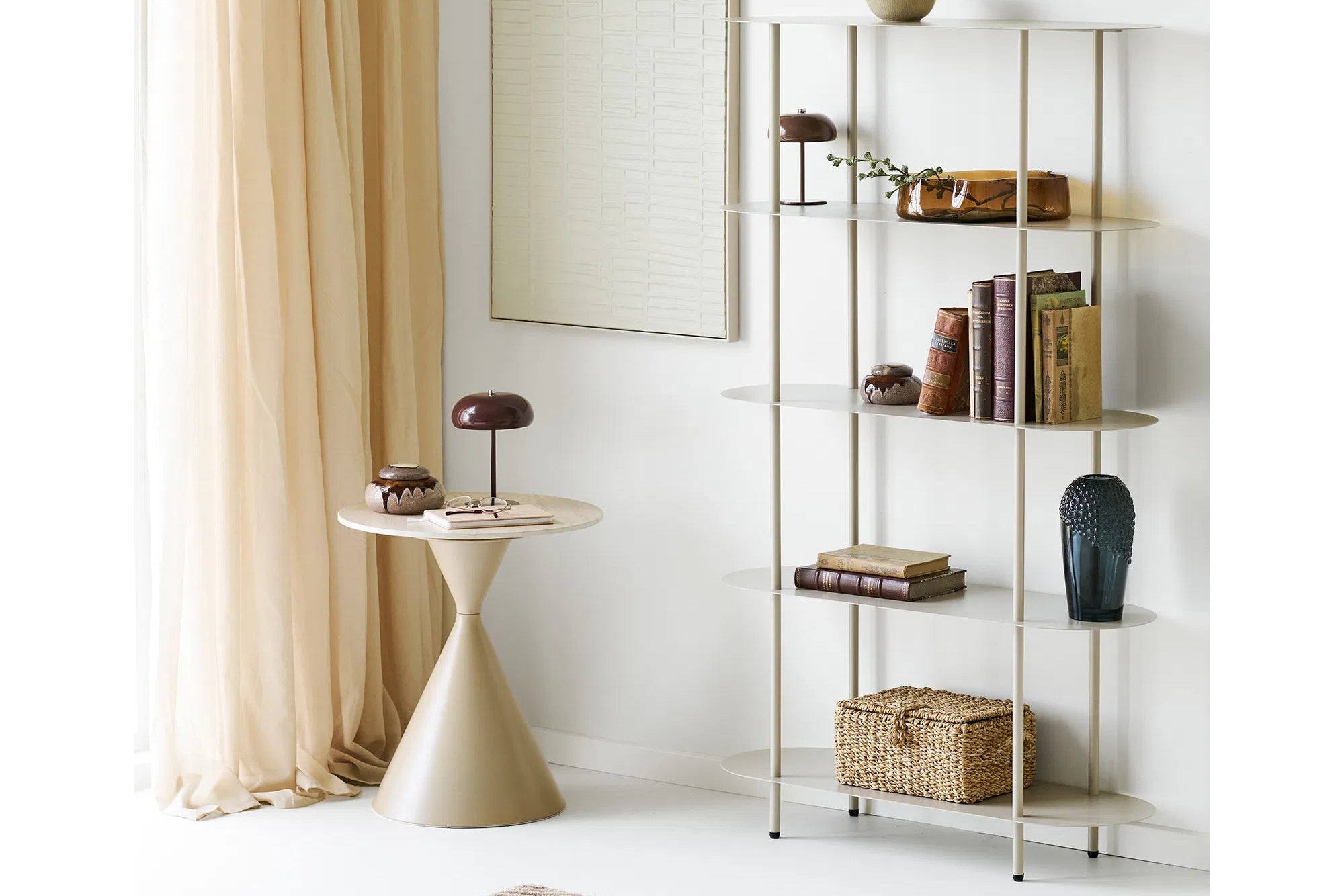 Vase Veloria – edle Glasvase in dunkelgrau