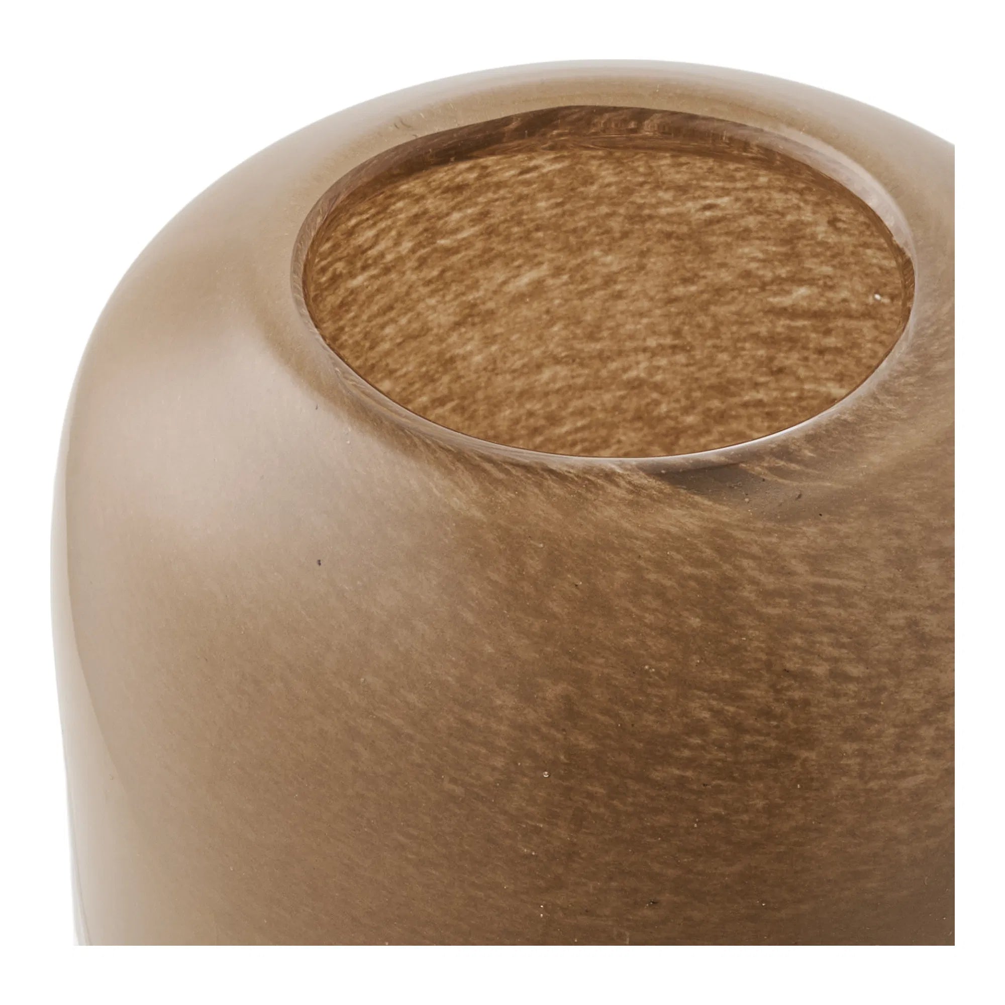Kerzenhalter „Lumea“ – Mundgeblasenes Glas in Braun