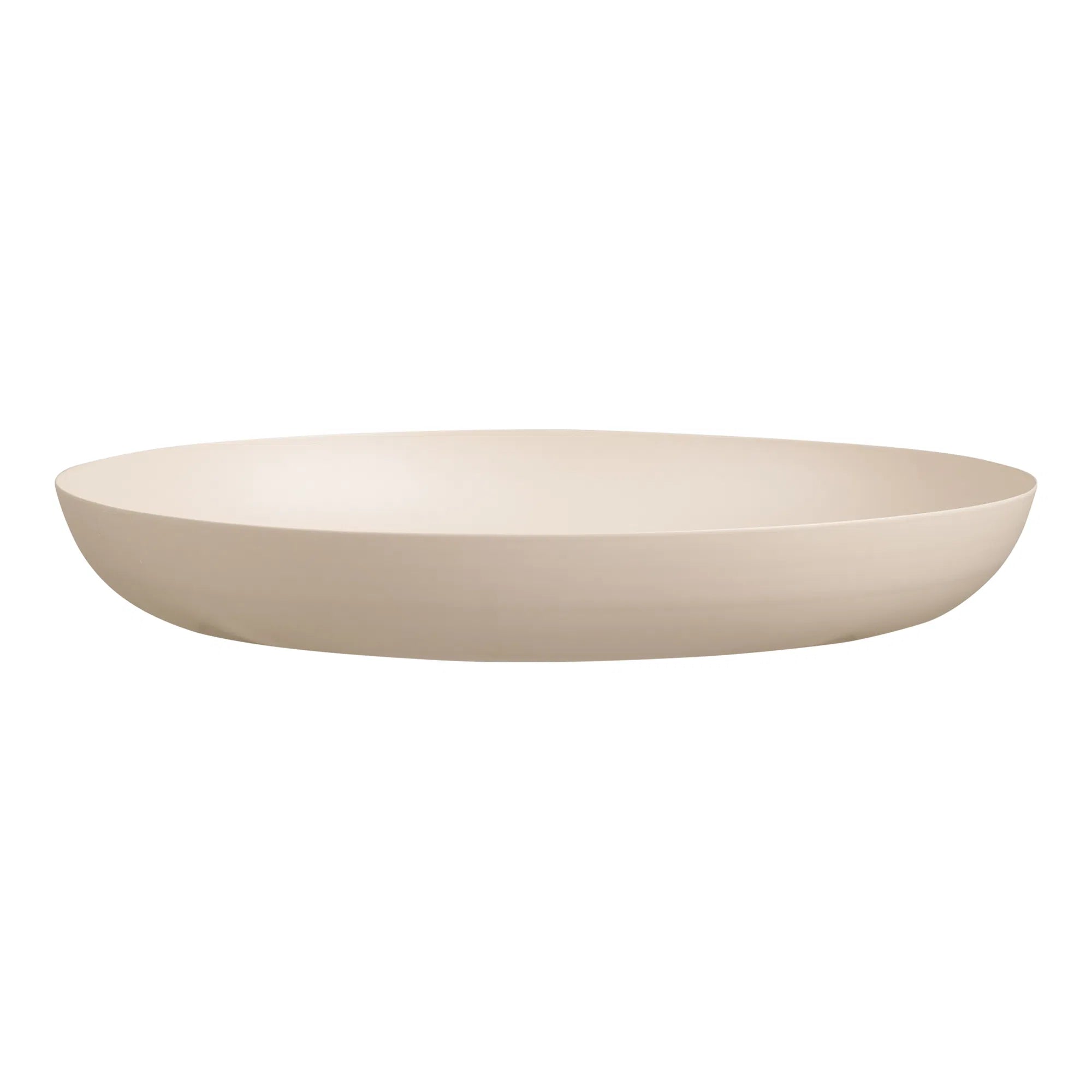 Servierplatte Eirvella – aus Metall in beige