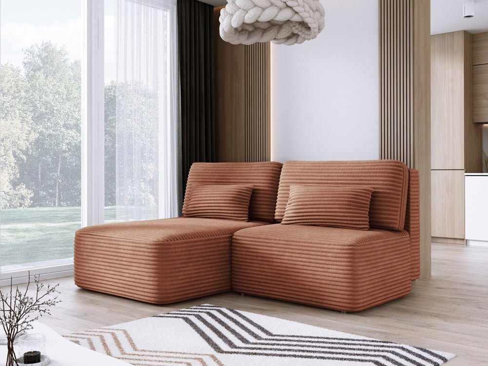 Designer Sofa Tilia Cord mit Schlaffunktion und Stauraum