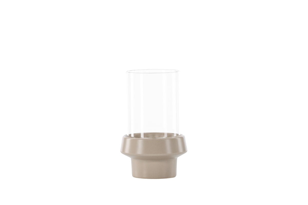 Laterne Harmony - Laterne aus Glas und Steinzeug in verschiedenen Farben