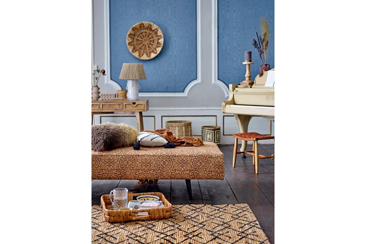 Überwurfdecke Soli – Braun, aus recycelter Baumwolle