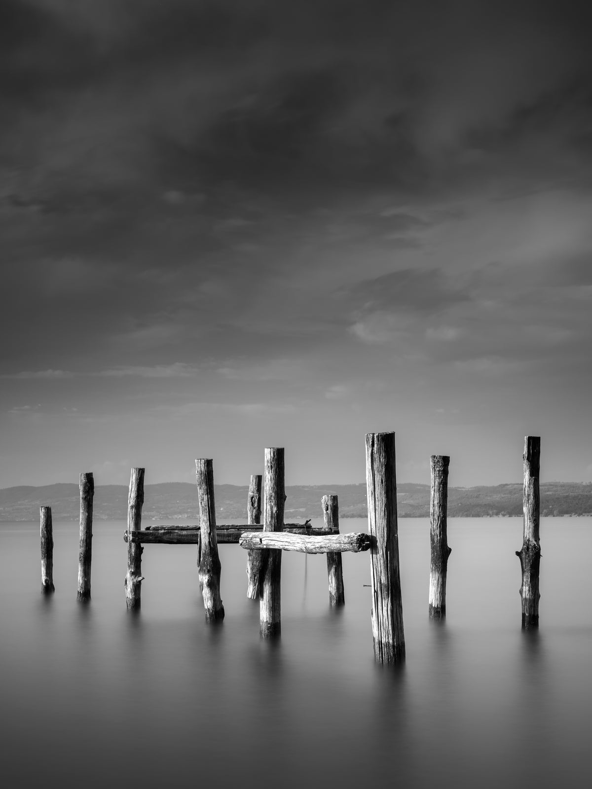 Poster Silbersee aus hochwertigem Papier