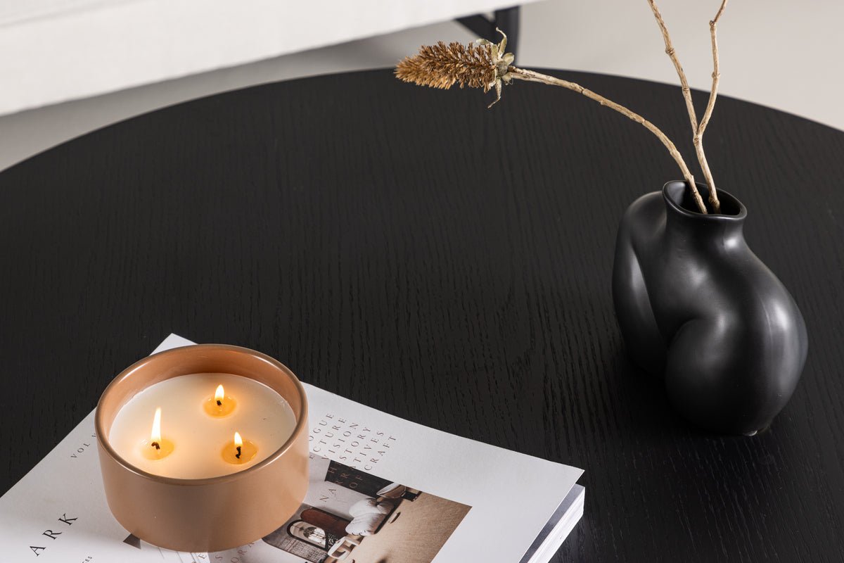 Couchtisch Navaro Big - Rundtisch in Holzoptik