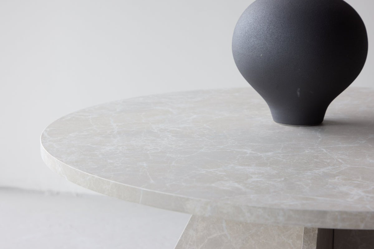 Couchtisch Navaro - Rundtisch in sanftem Beige