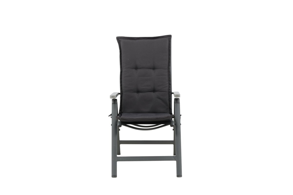 6er Set - Stuhlkissen Philly aus Polyester in Grau, Rot