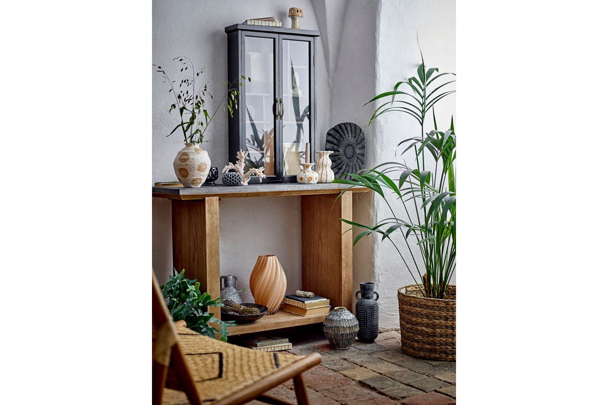 Vase „Kairoa“ – Naturfarbenes Glas