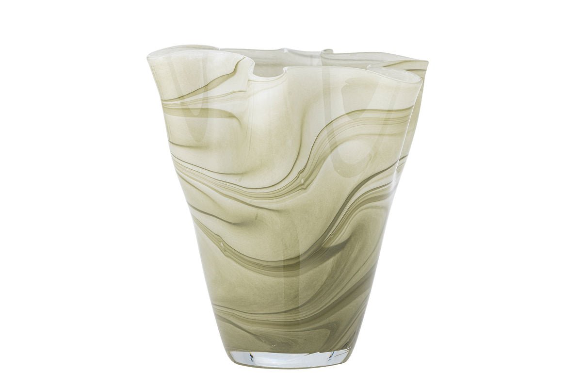 Vase „Mari“ – Grünes Glas