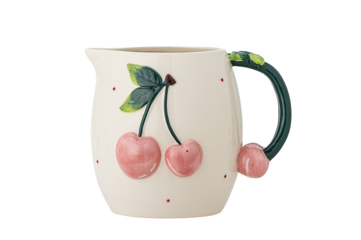 Krug Cerise – Handbemaltes Steingut mit Kirschmotiven