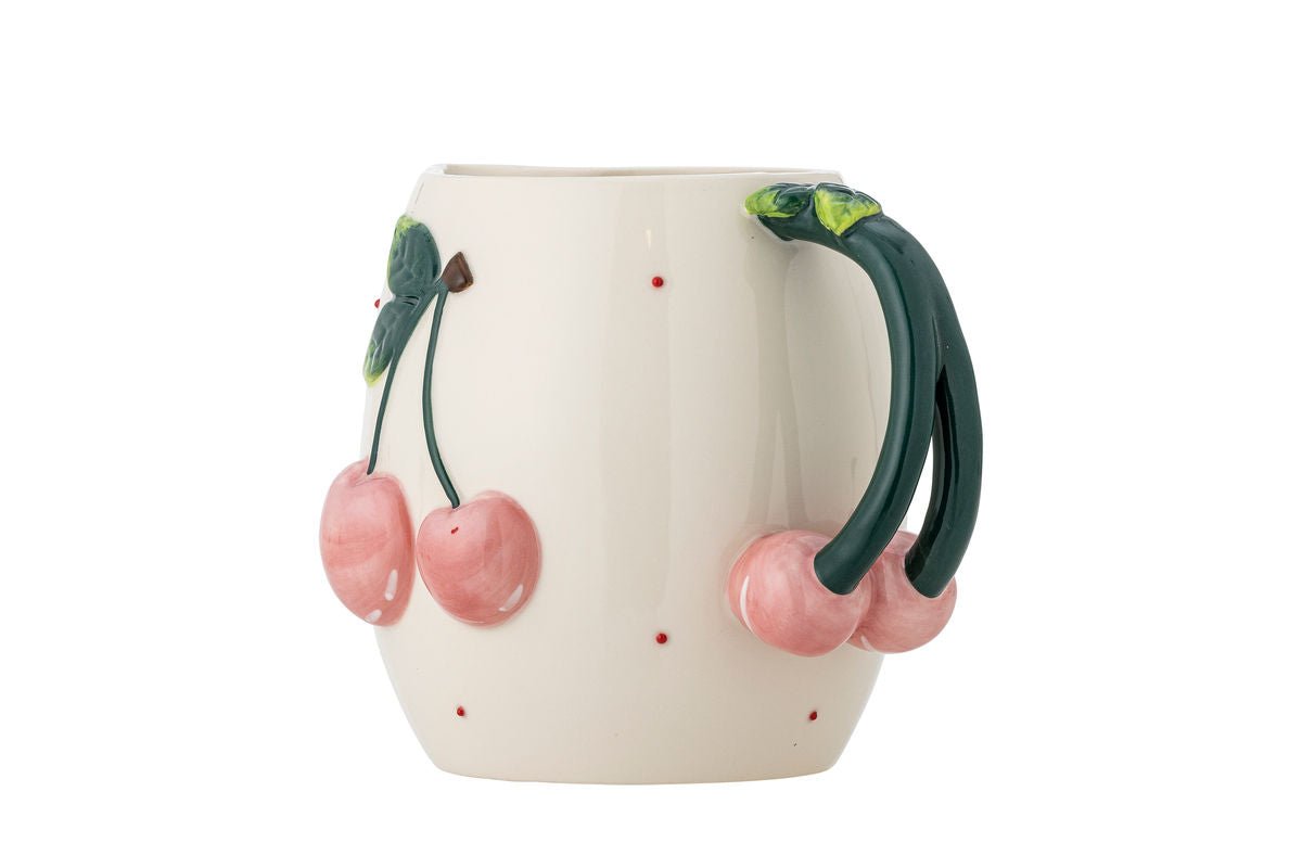 Krug Cerise – Handbemaltes Steingut mit Kirschmotiven