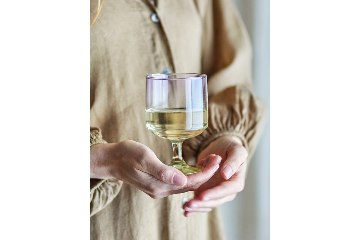 Trinkgläser Olivetree – mit sanft gerundeten Kelch in zartem Violett (6er-Set)