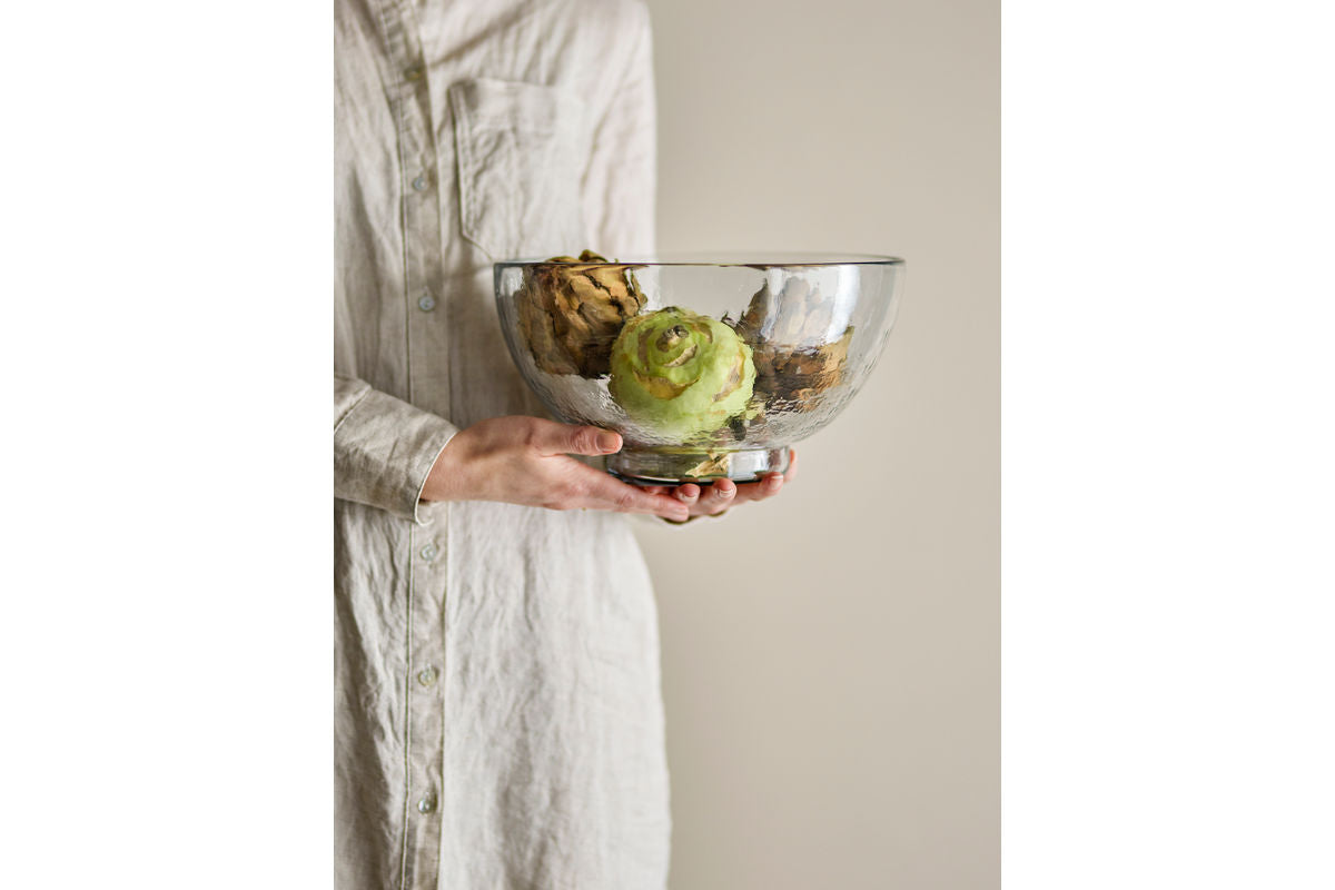 Glasschale Naru – recyceltes Glas mit rustikalem Charakter