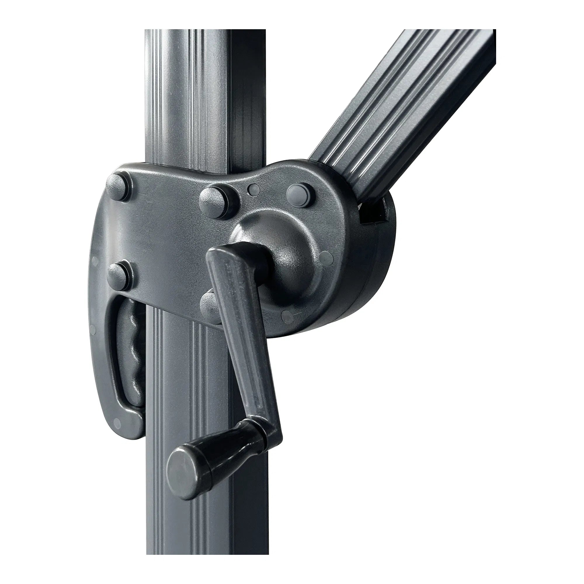 Garten Sonnenschirm Solvien – in schwarzer quadratischer Form